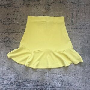 Yellow Flared Women's Skirt